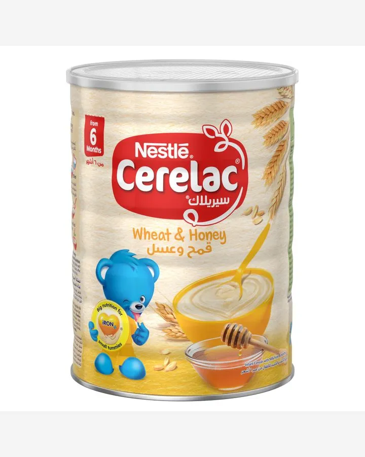 Cerelac Wheat & Honey Infant Cereals with Iron+ Tin, From 6 Months, 1kg