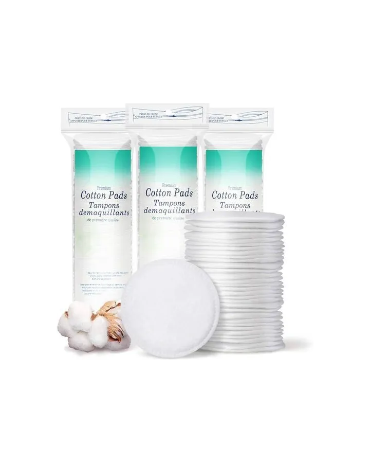 Soft & Light Cotton Pads Of Cotton Press, 120 Pieces